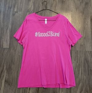 Pink #Itscool2Bkind tshirt